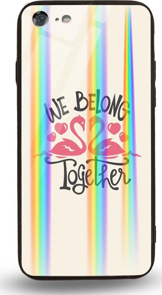 Mojworld Etui na Apple iPhone 7 / 8 - Rainbow Case - We belong together 1