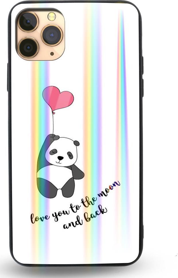 Mojworld Etui na Apple iPhone 11 Pro - Rainbow Case - Love You to the Moon and back 1