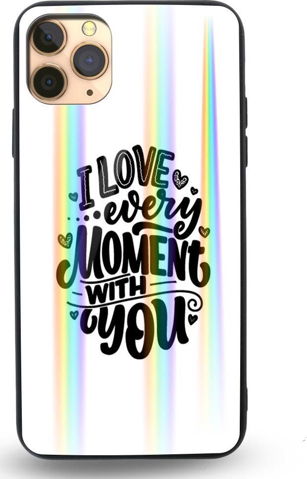Mojworld Etui na Apple iPhone 11 Pro - Rainbow Case - I love every moment with You 1