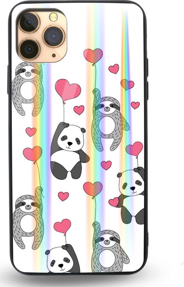 Mojworld Etui na Apple iPhone 11 Pro - Rainbow Case - Love Panda 1