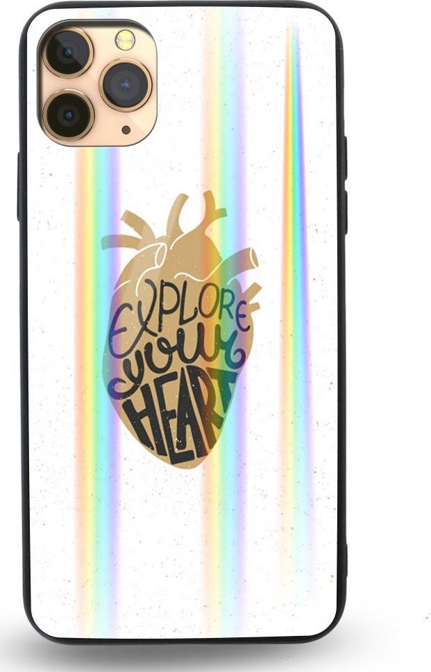 Mojworld Etui na Apple iPhone 11 Pro - Rainbow Case - Explore Your heart 1