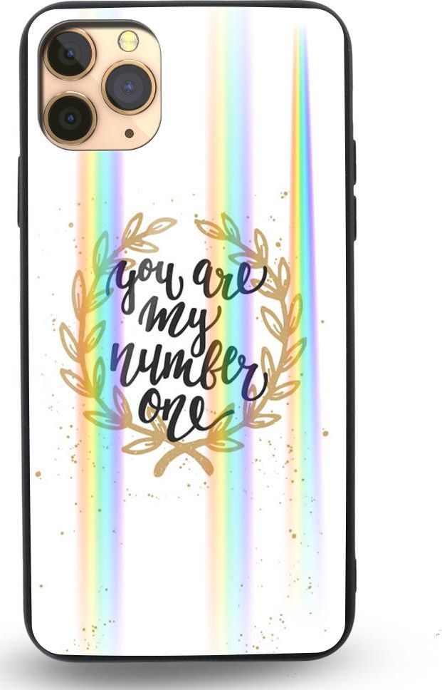 Mojworld Etui na Apple iPhone 11 Pro - Rainbow Case - U are my number 1 1