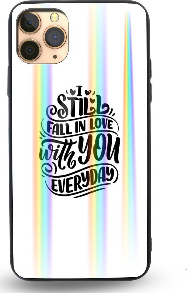 Mojworld Etui na Apple iPhone 11 Pro - Rainbow Case - I still fall in love with u everyday 1