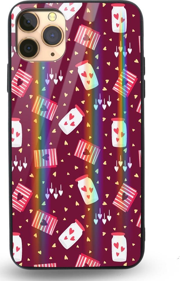 Mojworld Etui na Apple iPhone 11 Pro - Rainbow Case - Jar of love 1