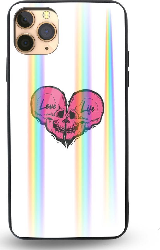 Mojworld Etui na Apple iPhone 11 Pro - Rainbow Case - Love life 1