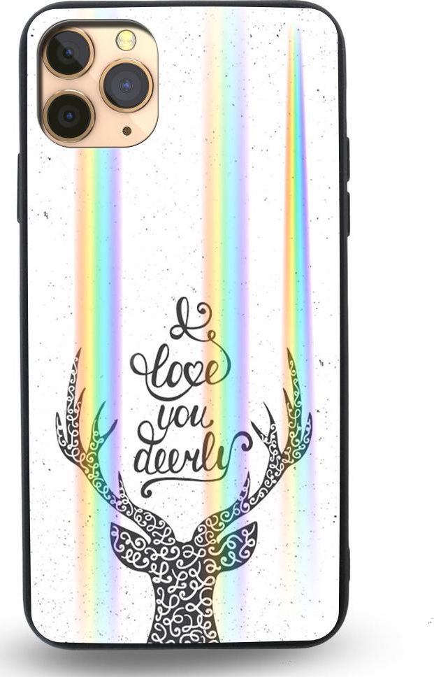 Mojworld Etui na Apple iPhone 11 Pro Max - Rainbow Case - Love You deerly 1