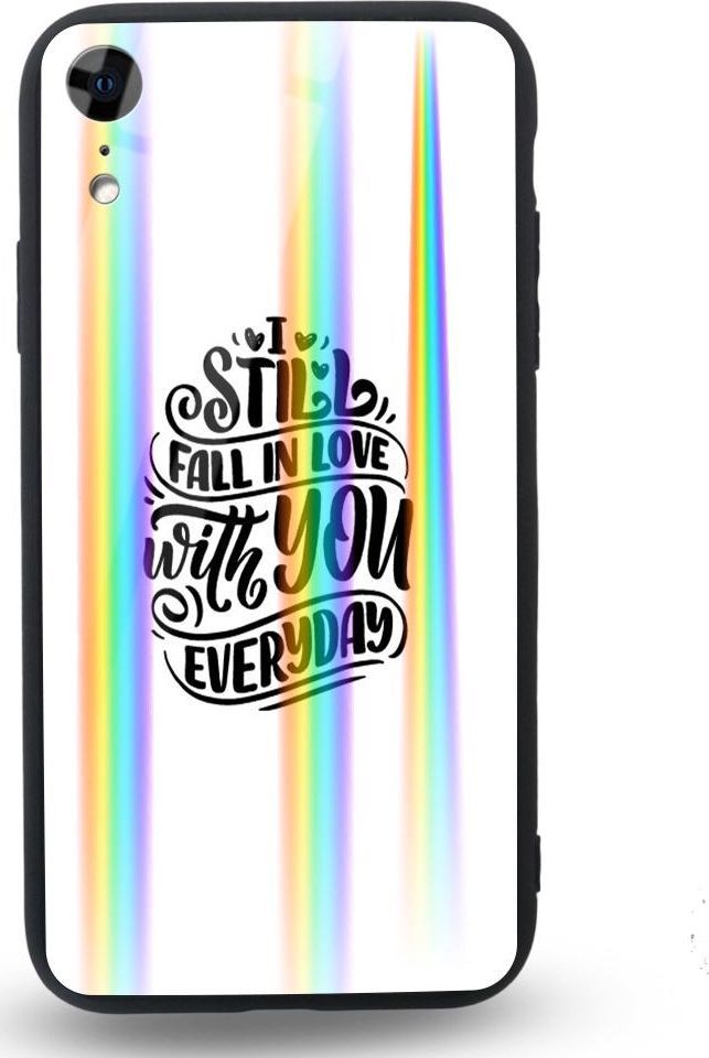 Mojworld Etui na Apple iPhone XR - Rainbow Case - I still fall in love with u everyday 1