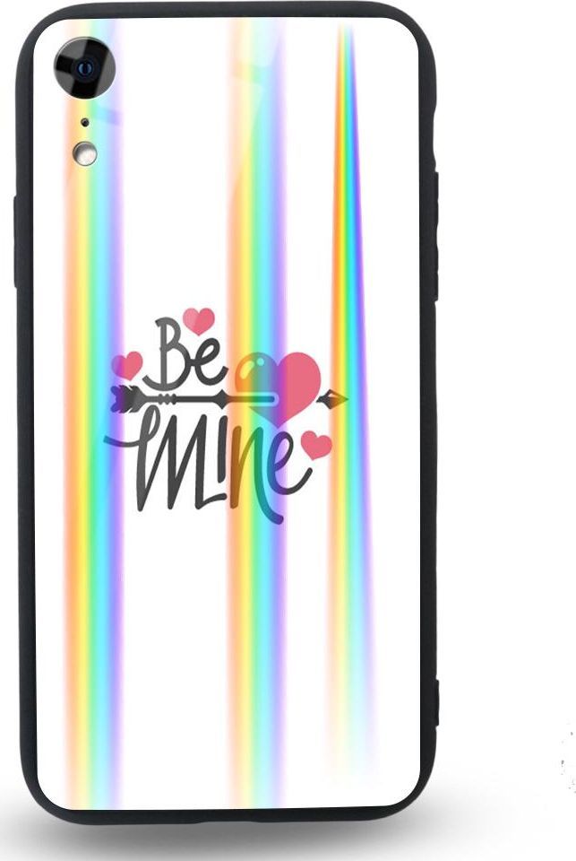 Mojworld Etui na Apple iPhone XR - Rainbow Case - Be Mine 1