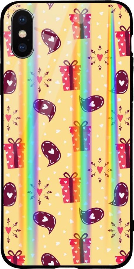 Mojworld Etui na Apple iPhone XS Max - Rainbow Case - Gifts of love 1