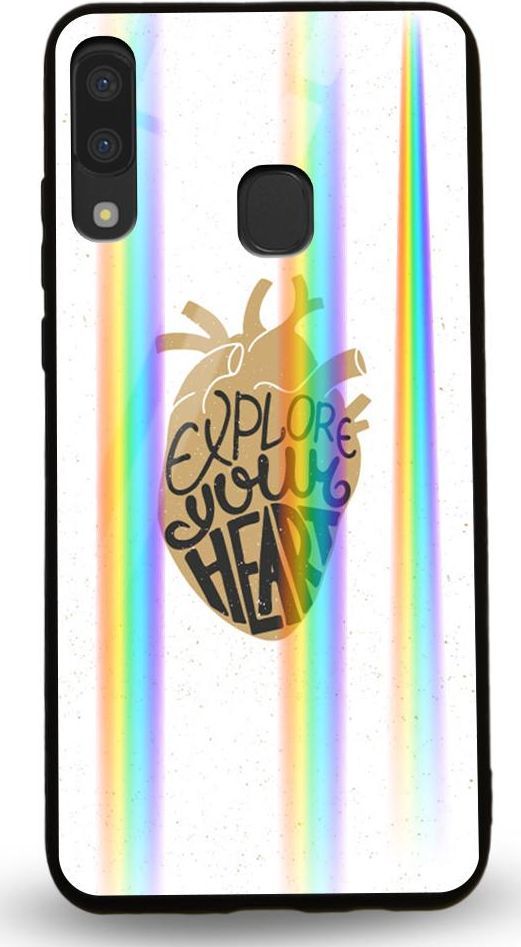 Mojworld Etui na Samsung A20E - Rainbow Case - Explore Your heart 1