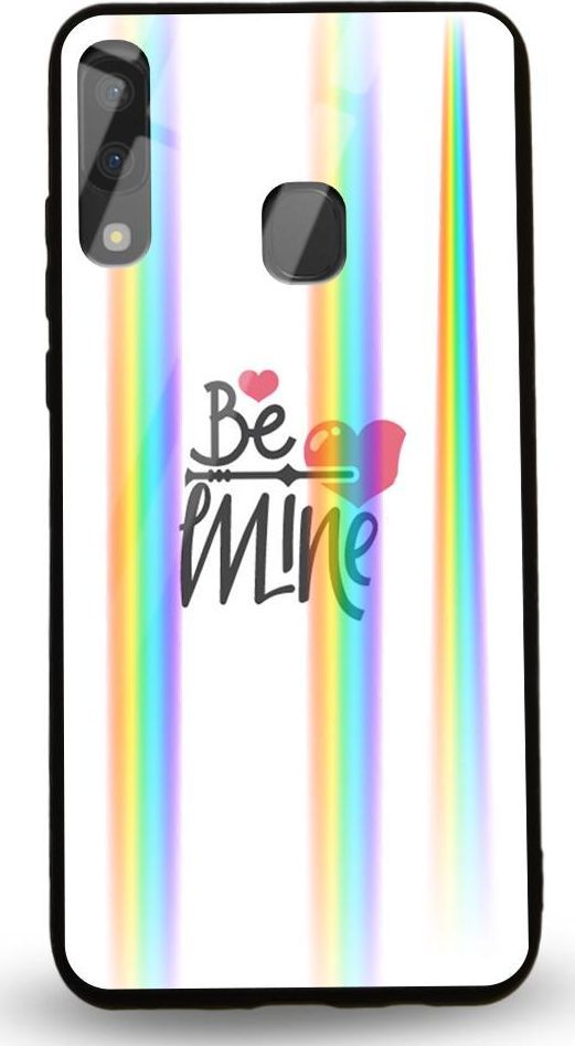 Mojworld Etui na Samsung A20E - Rainbow Case - Be Mine 1