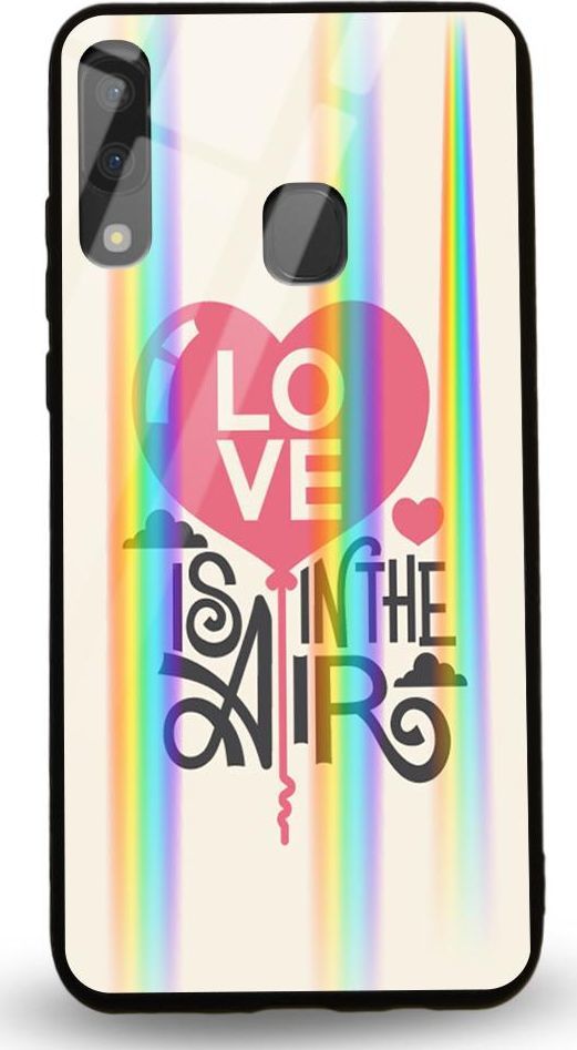Mojworld Etui na Samsung A20E - Rainbow Case - Love is in the Air 1