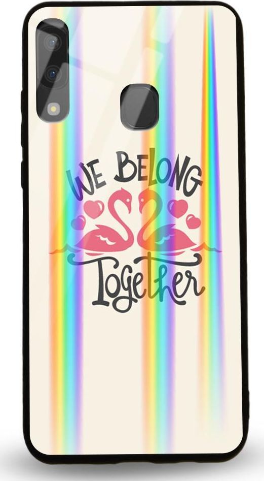 Mojworld Etui na Samsung A20E - Rainbow Case - We belong together 1