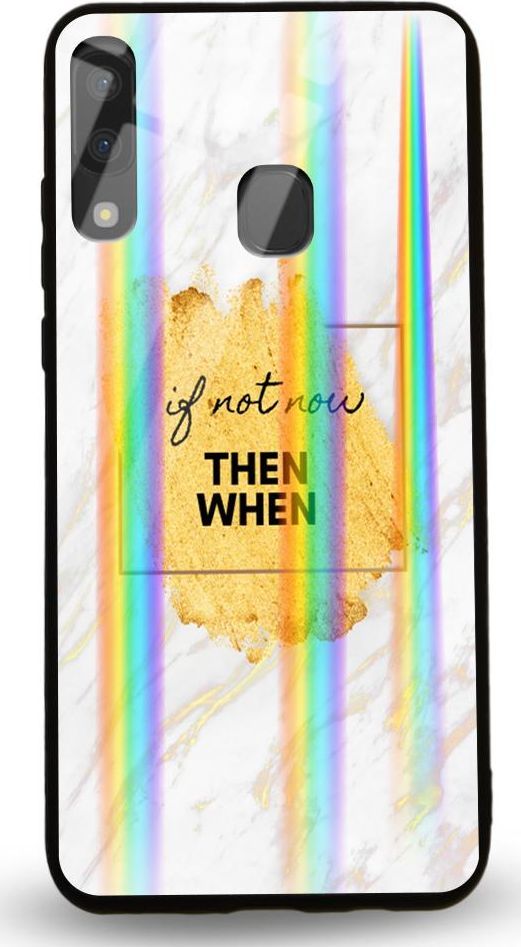 Mojworld Etui na Samsung A20E - Rainbow Case - If not now 1