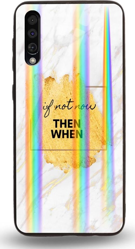 Mojworld Etui na Samsung A50 - Rainbow Case - If not now 1