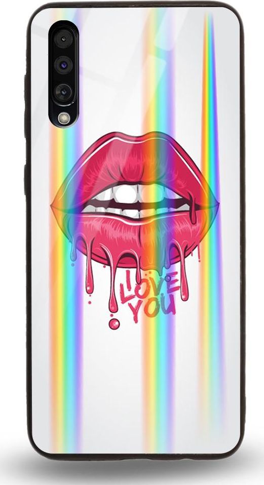 Mojworld Etui na Samsung A70 - Rainbow Case - Love You 1