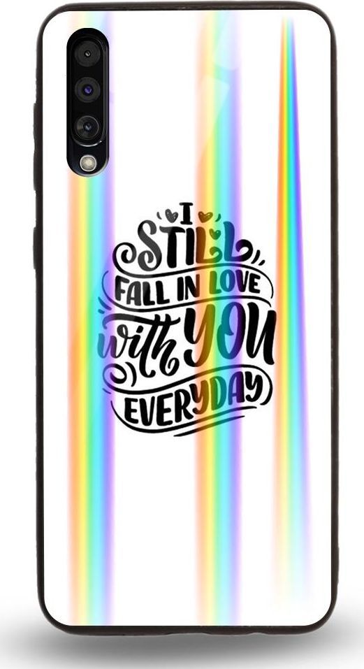 Mojworld Etui na Samsung A70 - Rainbow Case - I still fall in love with u everyday 1