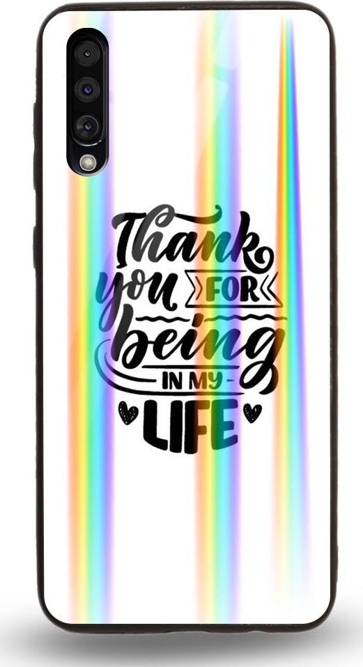 Mojworld Etui na Samsung A70 - Rainbow Case - Thank You for being my love 1