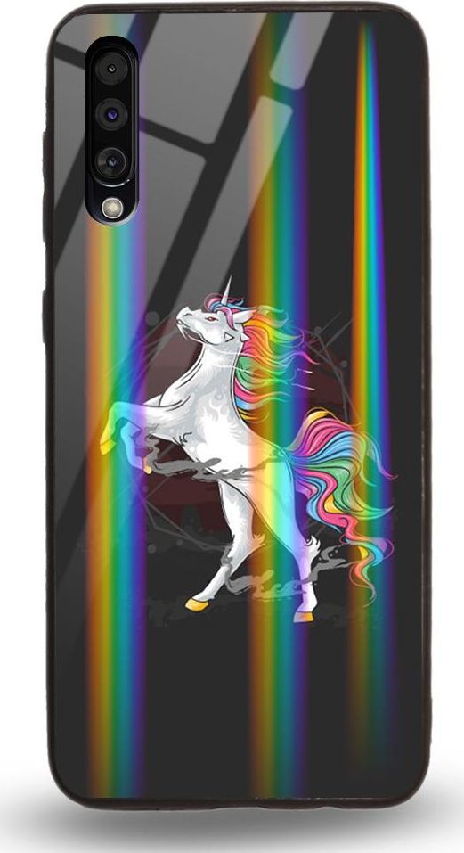 Mojworld Etui na Samsung A70 - Rainbow Case - Unicorn 1