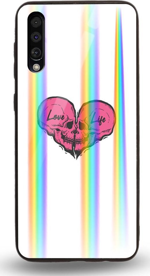 Mojworld Etui na Samsung A70 - Rainbow Case - Love life 1