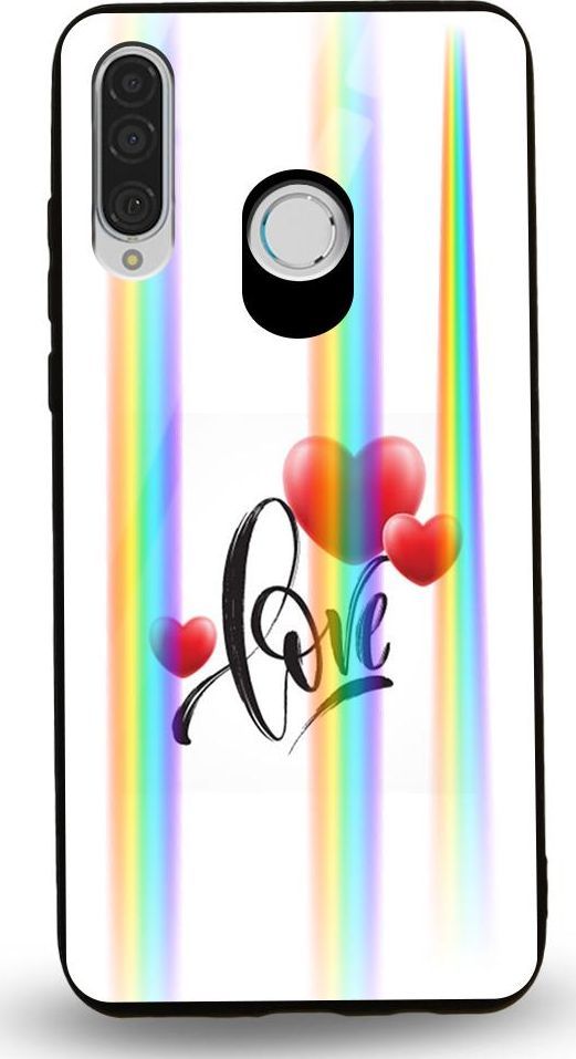 Mojworld Etui na Huawei P30 Lite - Rainbow Case - Love 1