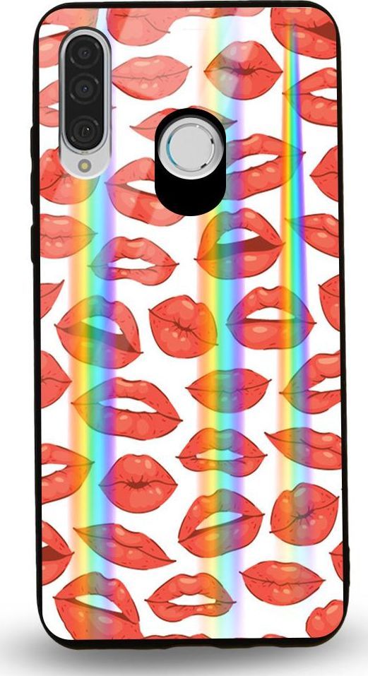 Mojworld Etui na Huawei P30 Lite - Rainbow Case - Much Kiss 1