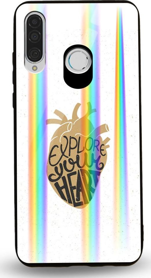 Mojworld Etui na Huawei P30 Lite - Rainbow Case - Explore Your heart 1