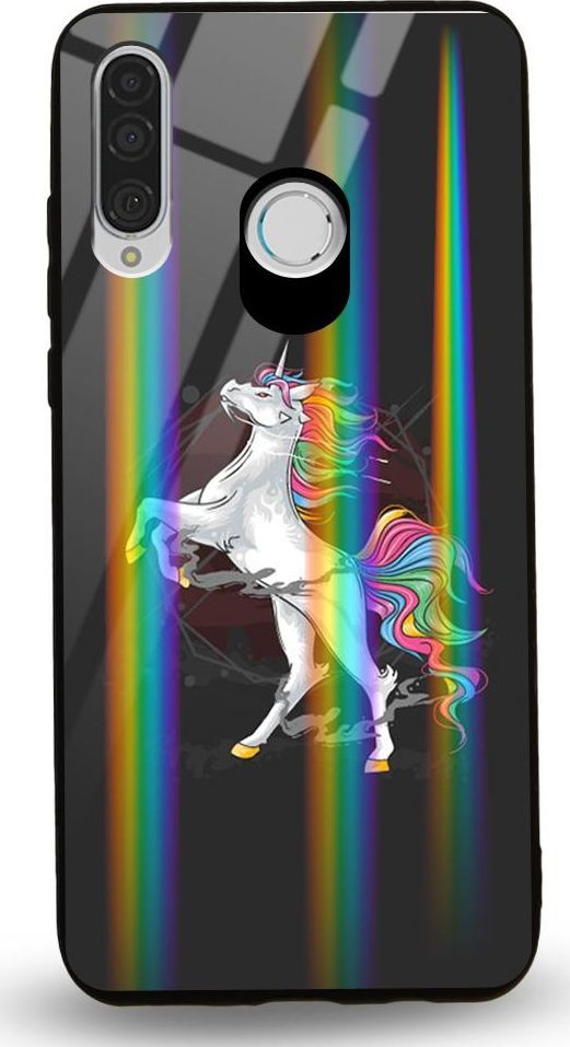 Mojworld Etui na Huawei P30 Lite - Rainbow Case - Unicorn 1