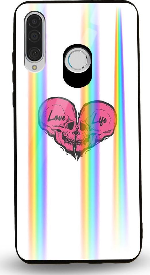 Mojworld Etui na Huawei P30 Lite - Rainbow Case - Love life 1
