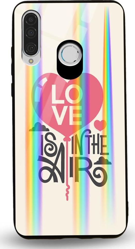 Mojworld Etui na Huawei P30 Lite - Rainbow Case - Love is in the Air 1