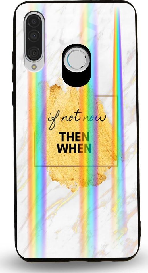 Mojworld Etui na Huawei P30 Lite - Rainbow Case - If not now 1