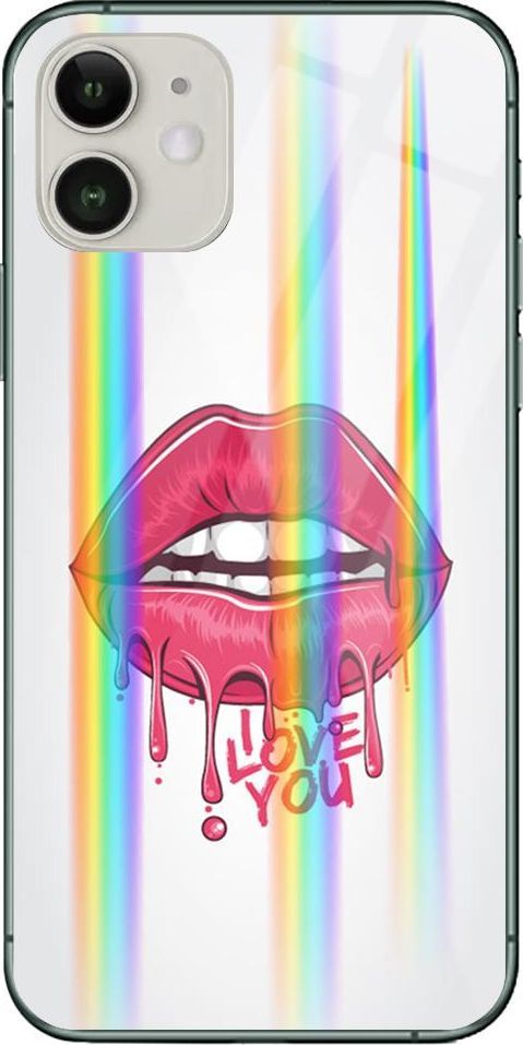 Mojworld Etui na Apple iPhone 11 - Rainbow Case - Love You 1