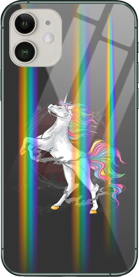 Mojworld Etui na Apple iPhone 11 - Rainbow Case - Unicorn 1