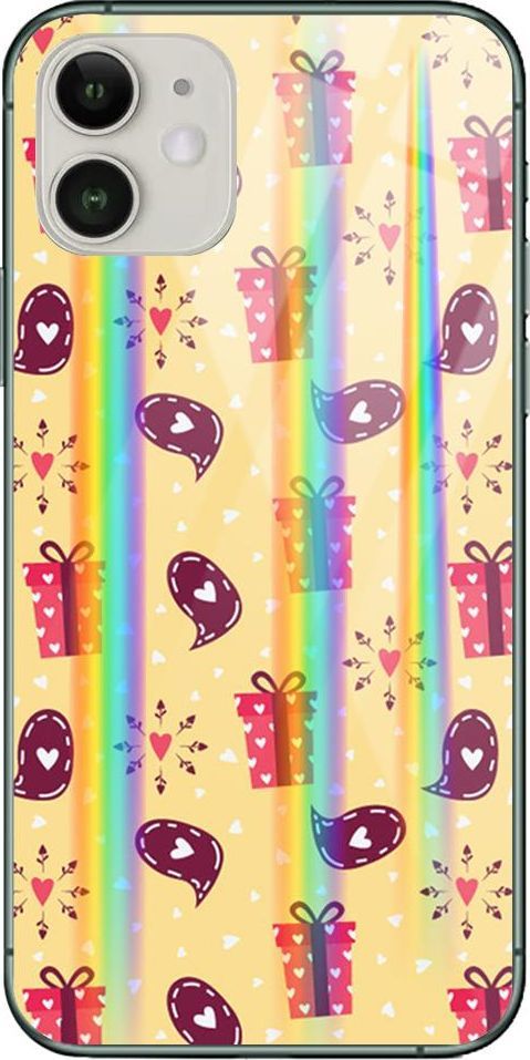 Mojworld Etui na Apple iPhone 11 - Rainbow Case - Gifts of love 1