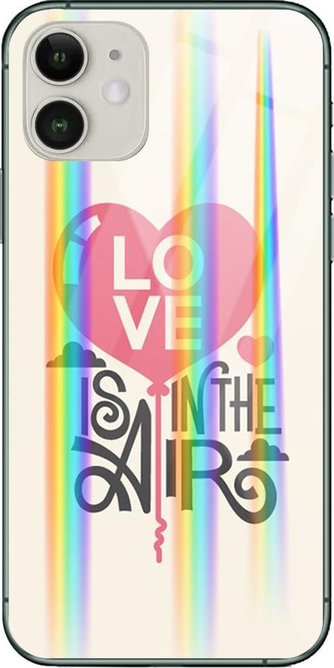 Mojworld Etui na Apple iPhone 11 - Rainbow Case - Love is in the Air 1