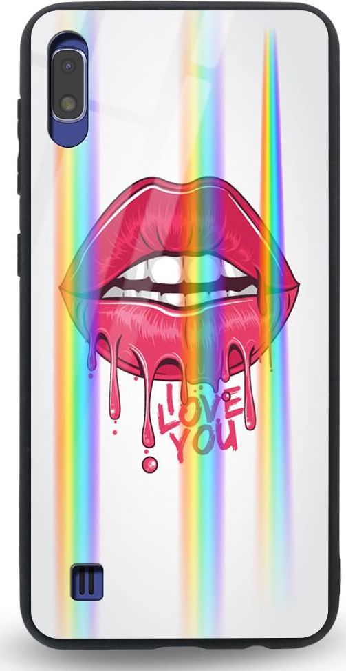 Mojworld Etui na Samsung A10 - Rainbow Case - Love You 1