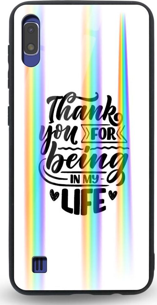 Mojworld Etui na Samsung A10 - Rainbow Case - Thank You for being my love 1
