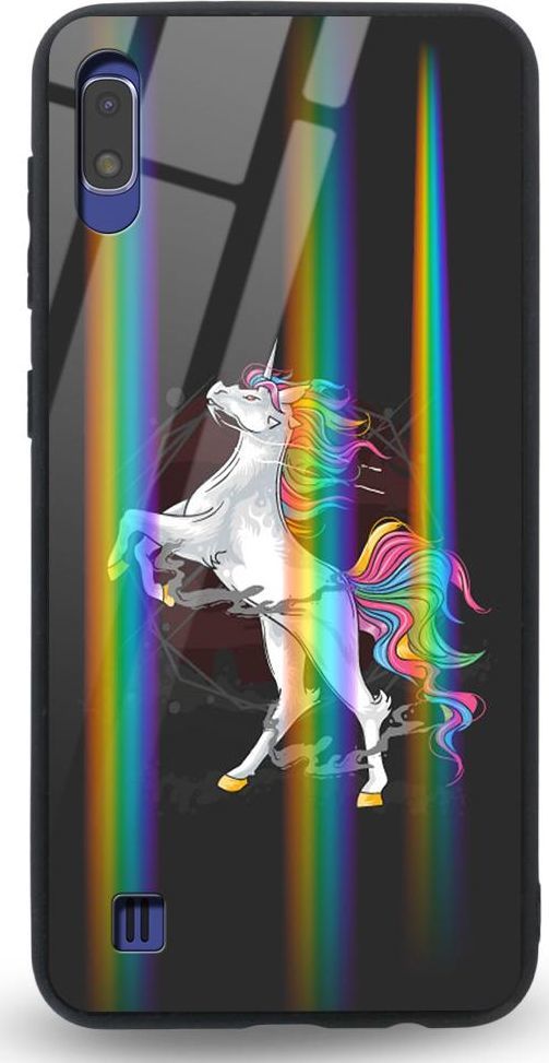 Mojworld Etui na Samsung A10 - Rainbow Case - Unicorn 1