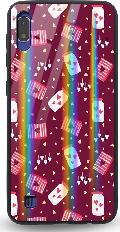 Mojworld Etui na Samsung A10 - Rainbow Case - Jar of love 1