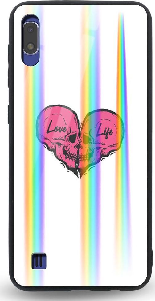 Mojworld Etui na Samsung A10 - Rainbow Case - Love life 1