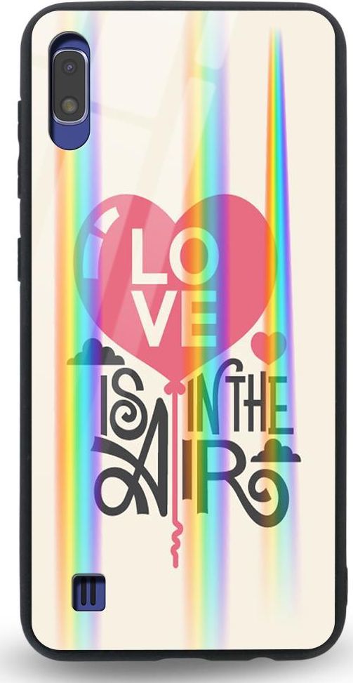 Mojworld Etui na Samsung A10 - Rainbow Case - Love is in the Air 1