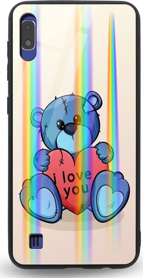 Mojworld Etui na Samsung A10 - Rainbow Case - I love You Bear 1
