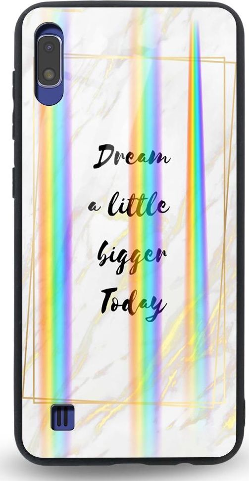 Mojworld Etui na Samsung A10 - Rainbow Case - Dream big today 1