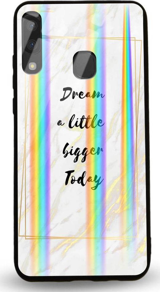Mojworld Etui na Samsung A40 - Rainbow Case - Dream big today 1