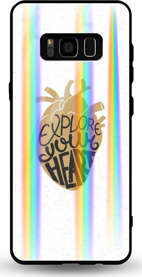 Mojworld Etui na Samsung S8 - Rainbow Case - Explore Your heart 1