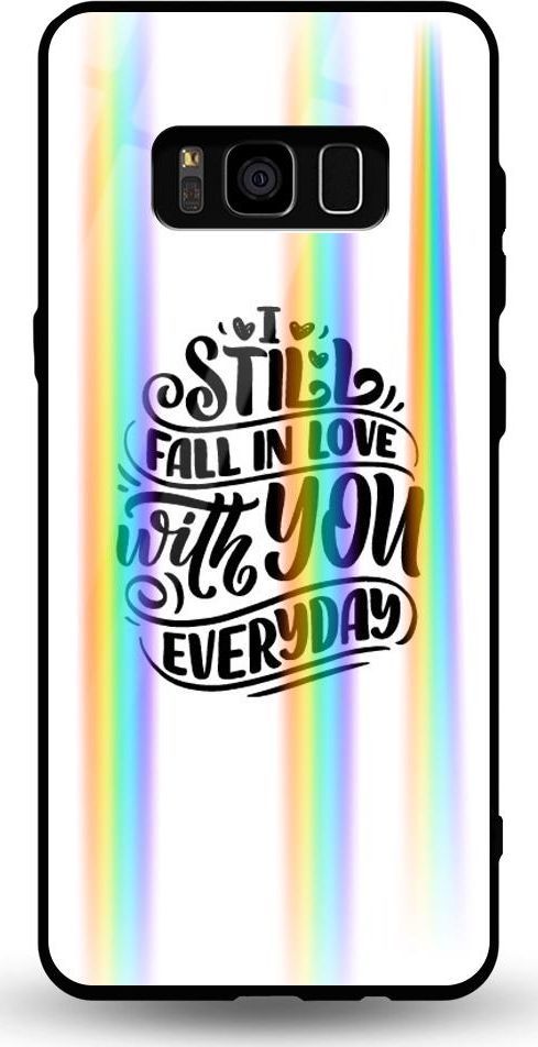 Mojworld Etui na Samsung S8 - Rainbow Case - I still fall in love with u everyday 1
