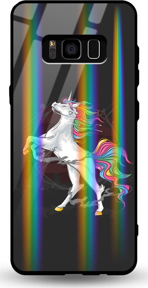 Mojworld Etui na Samsung S8 - Rainbow Case - Unicorn 1