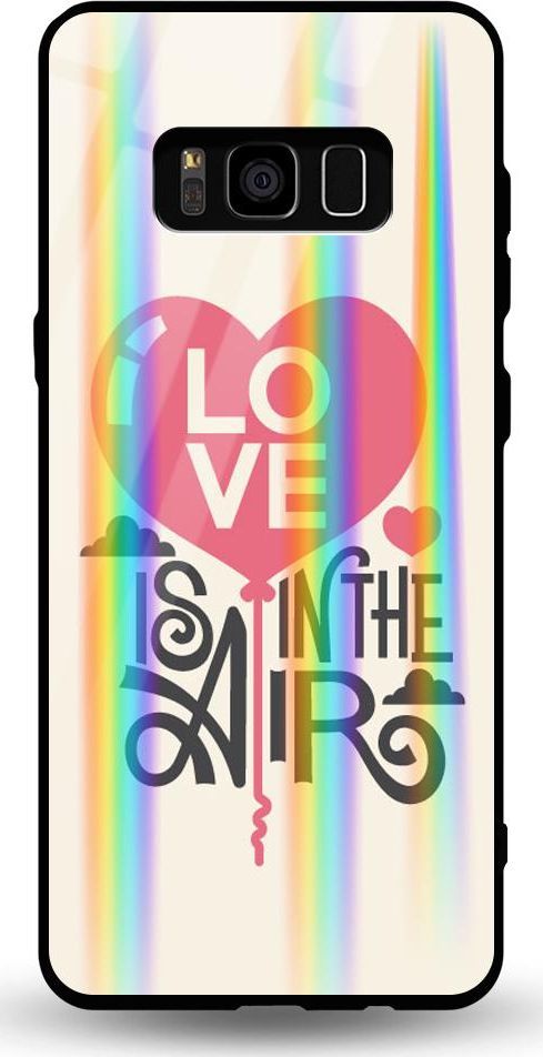 Mojworld Etui na Samsung S8 - Rainbow Case - Love is in the Air 1
