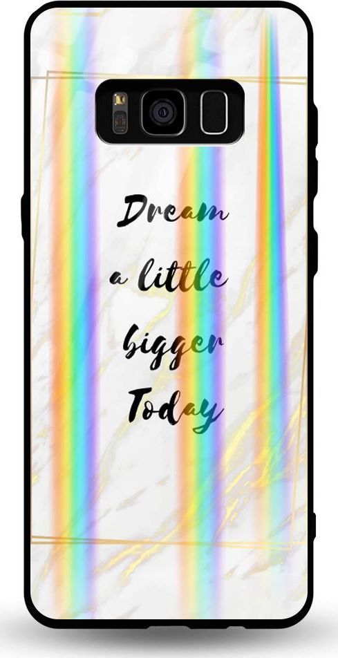 Mojworld Etui na Samsung S8 - Rainbow Case - Dream big today 1