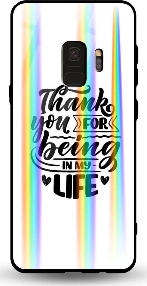 Mojworld Etui na Samsung S9 - Rainbow Case - Thank You for being my love 1